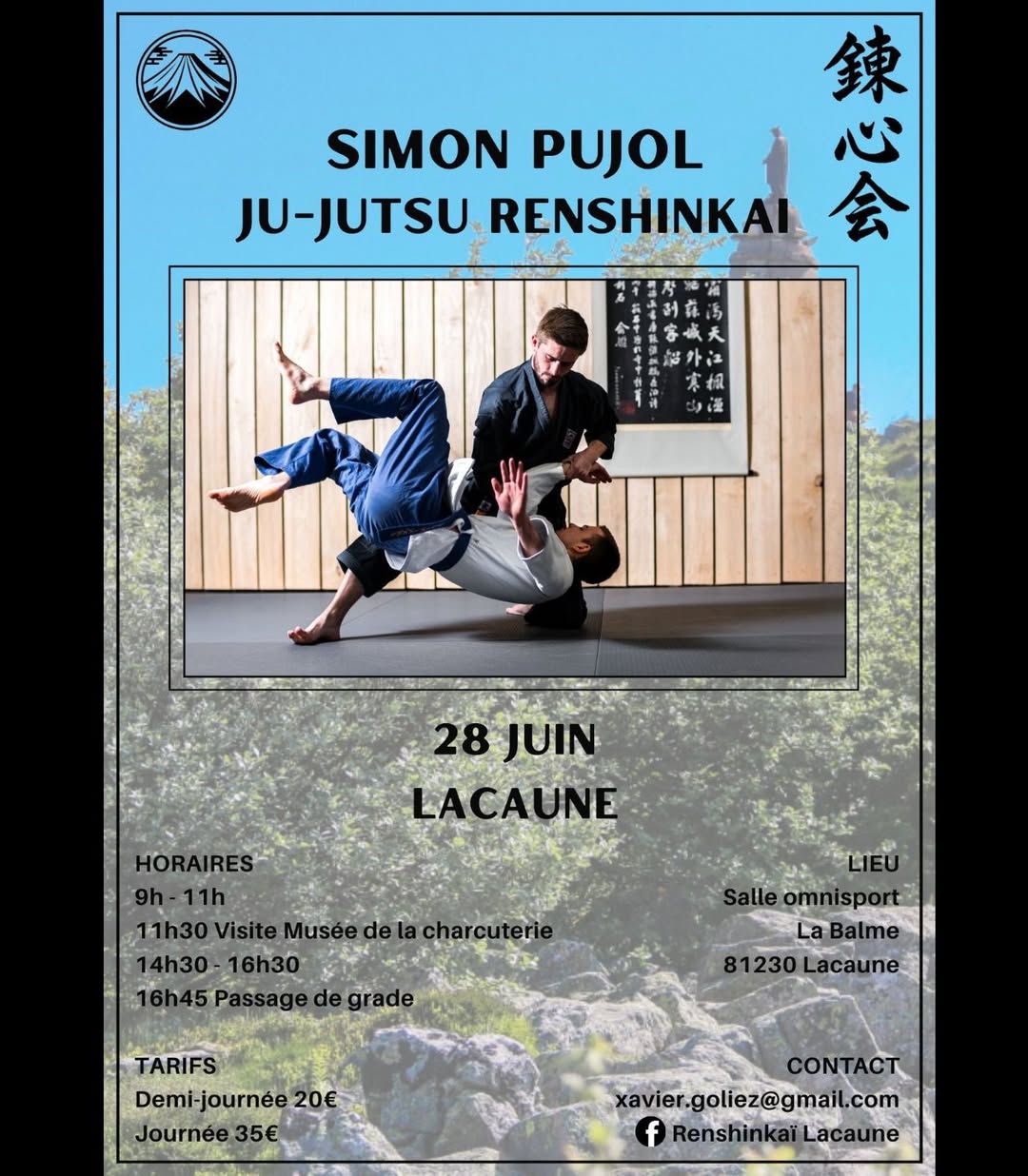 Affiche Stage Simon Pujol Lacaune